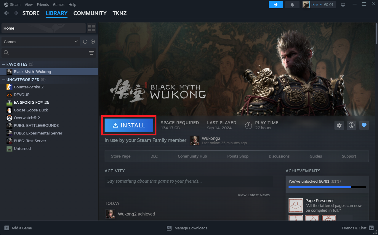 Tải game trên Steam