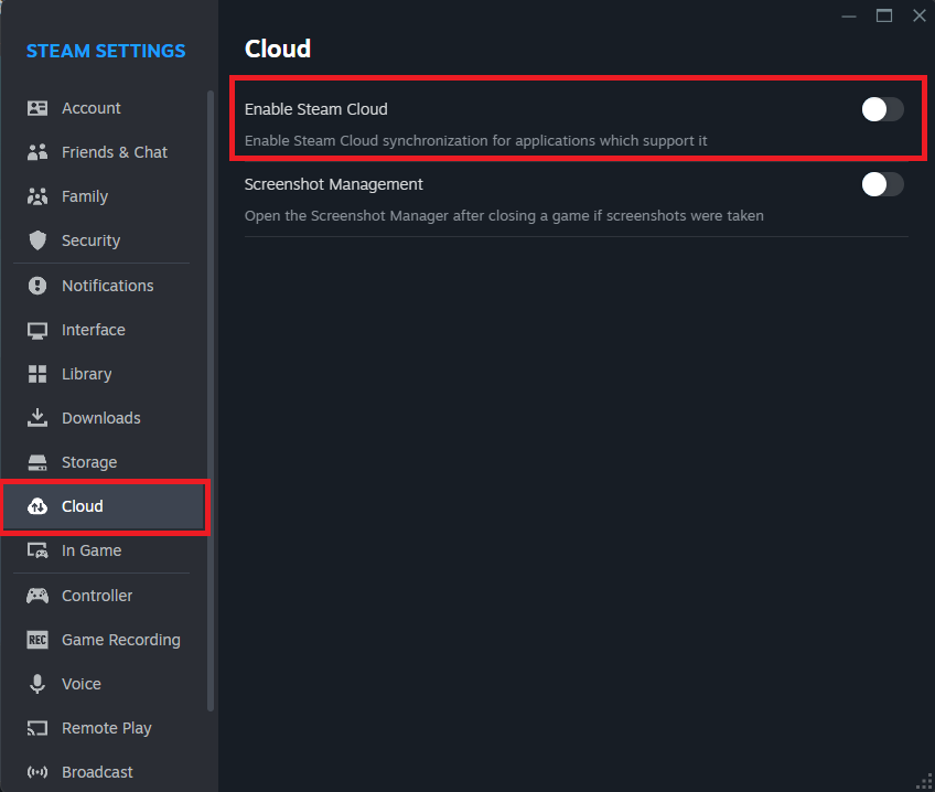 Cài đặt Cloud Save